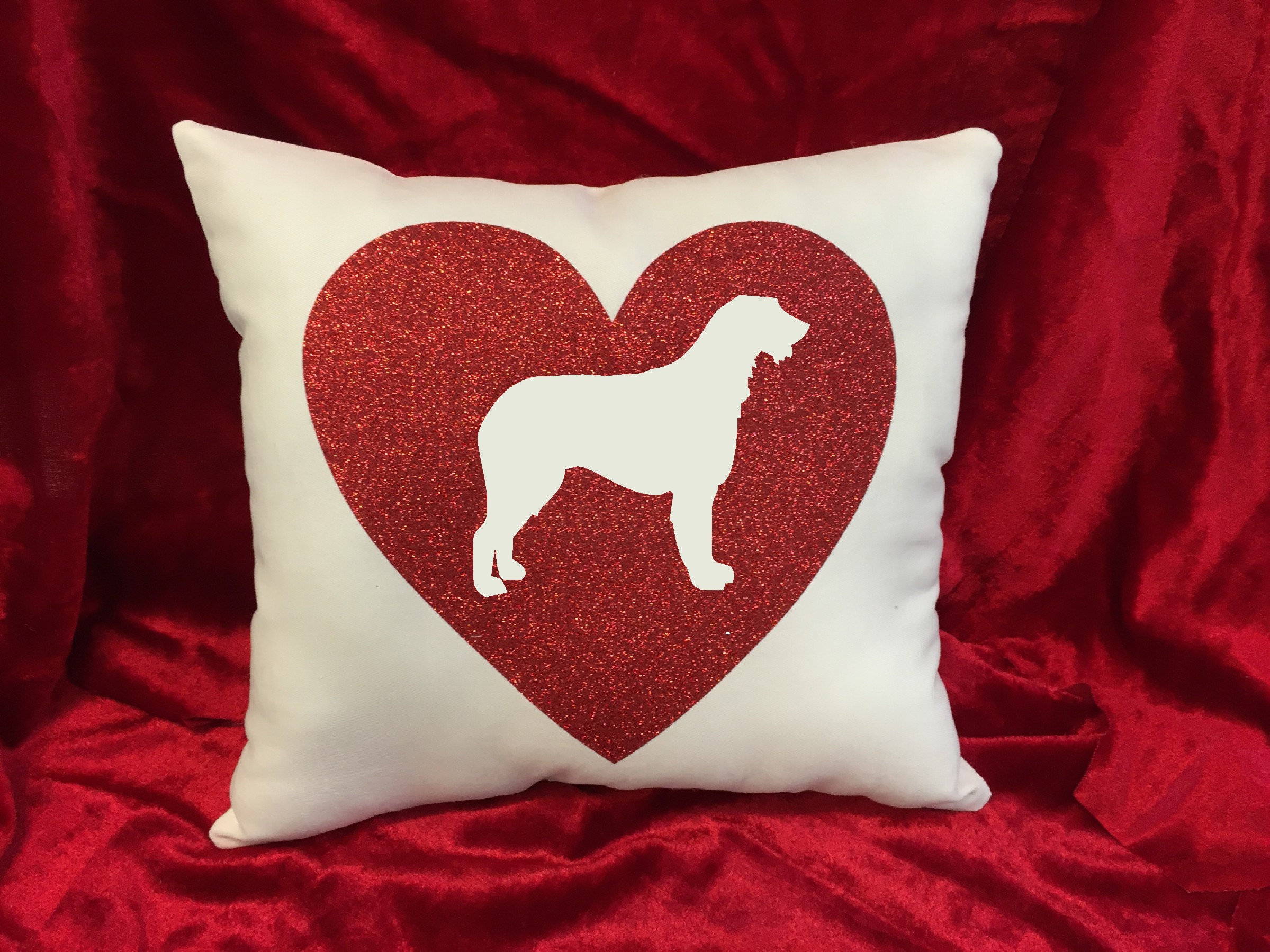 Dogs - Throw Pillow - Irish Wolfhound